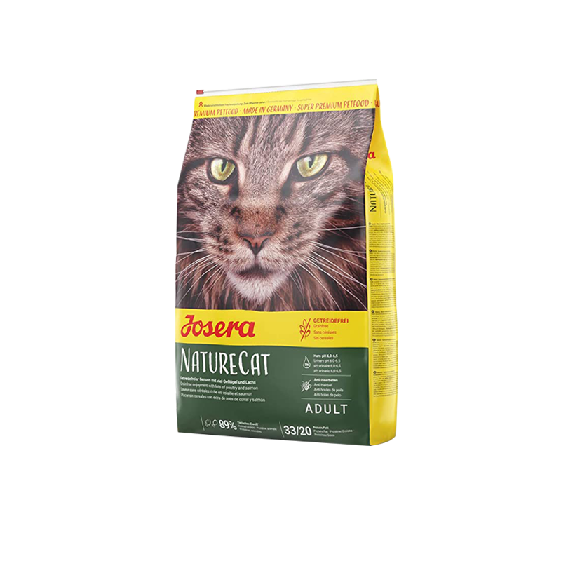 غذای خشک گربه جوسرا مدل NatureCat وزن 2 کیلوگرم